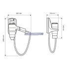 Starmix Hajszárító HFTW12S falitartóval
