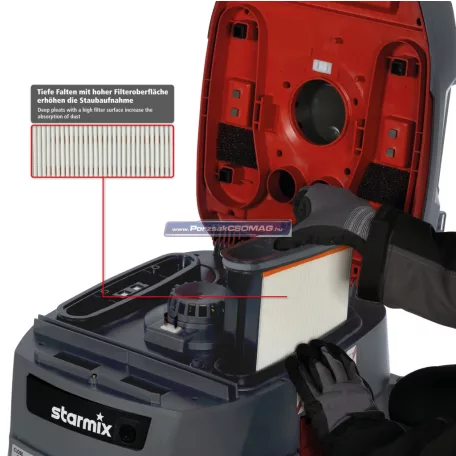 Ipari porszívó Starmix IPulse H-1635 SafePlus 018614