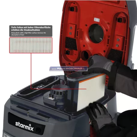 Ipari porszívó Starmix IPulse M-1635 SafePlus 018638