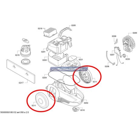 Kerék Bosch BGS2230... 12005136