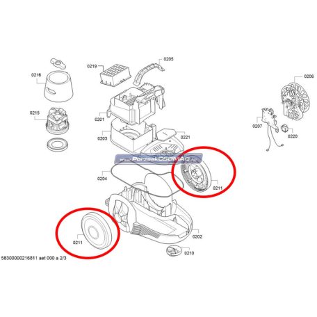 Kerék Bosch BGS21CAR, BGS1K330/11...12012257