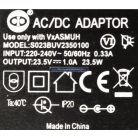 Akkumulátor töltő 23,5V 1A 23,5W 5,5x2,1mm porszívóhoz 12050750