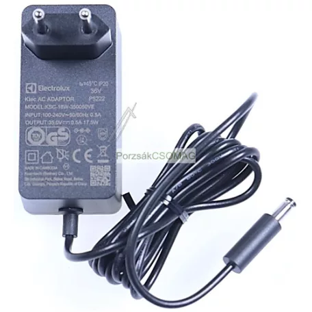 Akkumulátor töltő 35V 0,5A 17,5W 5,5x2,1mm Electrolux 140251056010