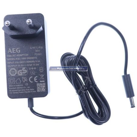 Akkumulátor töltő 35V 0,5A 17,5W 5,5x2,1mm porszívóhoz 140251056028