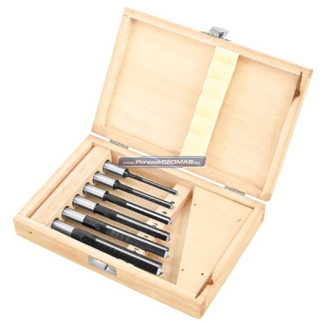 Hosszlyukfúró-szett 6-részes balra forduló, 13 mm szár