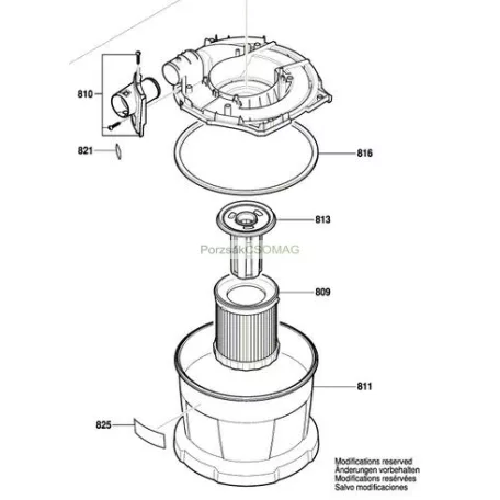 Hengerszűrő Bosch 1600A011RT