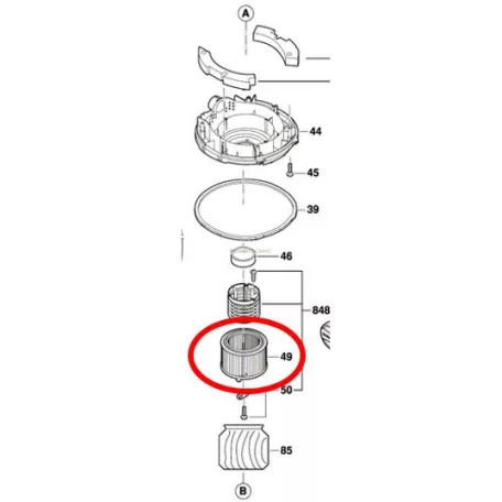 Hengerszűrő Bosch 1619PB0841
