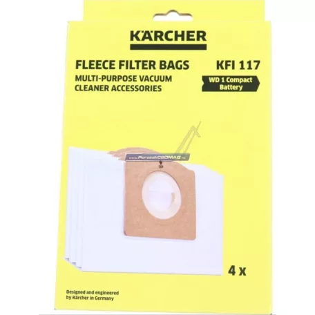Porzsák 4db/csomag Karcher WD1 2.863-325