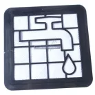 Motorszűrő Philips 15,5cm x 15,5cm x 2,1cm FC9557... 300003621781 kompatibilis
