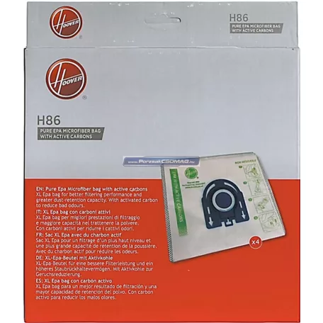 Mikroszálas porzsák Hoover H86 4db/csomag 35602689