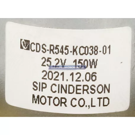 Porszívó motor Gorenje 815061