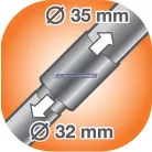 Turbo kefés porszívófej Mini 32-35mm Electrolux ZE013.1 9001661314