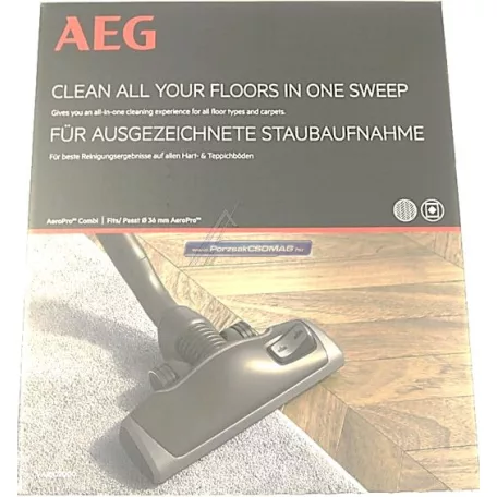 Kombi porszívófej AEG, Electrolux 36mm ovális csatlakozással VARIO7000 9001670653