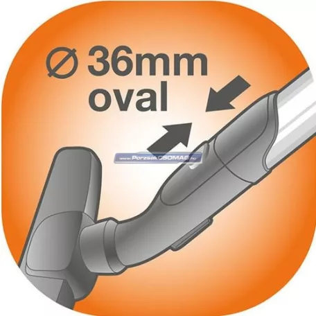 Körkefe és kárpittisztító porszívófej Electrolux 36mm ovális ZE117 9001677963