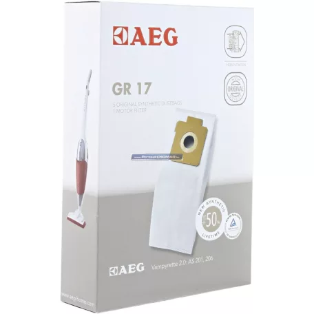Porzsák GR17 5db/csomag + 1db  mikrofilter AEG mikroszálas