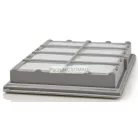 Hepa szűrő Bosch 15,3cm x 10,8cm x 2,3cm BBZ8SF1 17007969 kompatibilis