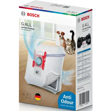 Porzsák BBZAFGALL AirFresh 4db/csomag Bosch mikroszálas 41FGALL 17002915