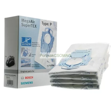Porzsák BOSCH BBZ41FP Typ.P 4db/csomag 00468264 mikroszálas