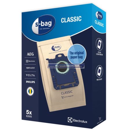 Porzsák E200S 5db/csomag S-Bag papír SBAG