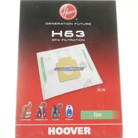 Porzsák H63 4db/csomag 35600536 mikroszálas