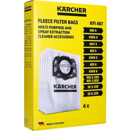 Porzsák 2.863-006.0 4db/csomag Kärcher mikroszálas KFI487