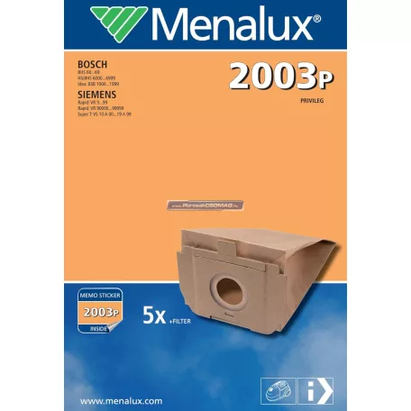 Porzsák 2003P 5db papír porzsák/csomag