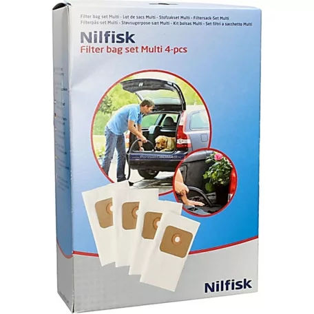 Porzsák 107402336 4db/csomag Nilfisk kompatibilis, mikroszálas