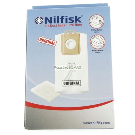  Mikroszálas porzsák NILFISK 128389187 4db/csomag NILFISK