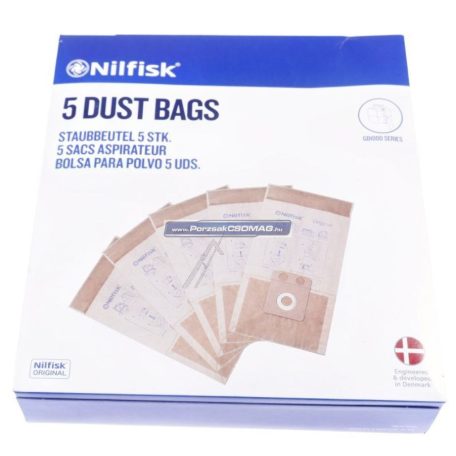Papír porzsák Nilfisk 82222900 5db/csomag Original 82367810