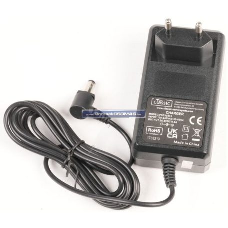 Akkumulátor töltő 26V 0,8A 21,6W porszívóhoz PSE50413