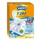 Porzsák SWIRL Y293 4db/csomag + 1db mikroszűrő, Antiallergén, mikroszálas