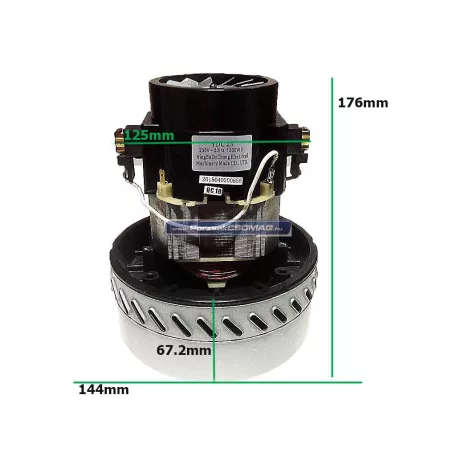 Takarítógép motor 1200W Magas Kétlapátos (Csavaros felfogatás.)