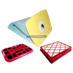   LUX-kompatibilis Készlet LUX 1 / D820 / D815 ( Papír porzsák 5db és Szűrő Szett)