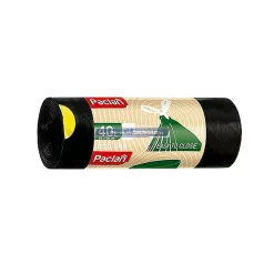   Szemeteszsák 40l (15db/tekercs) 55cmx60cm Paclan Ecoline Zárszalagos