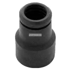 Átalakító adapter 32mm gégecsőhöz Pl: Barkácsgépek gép felőli csatlakozásához (Anyaga: gumi)