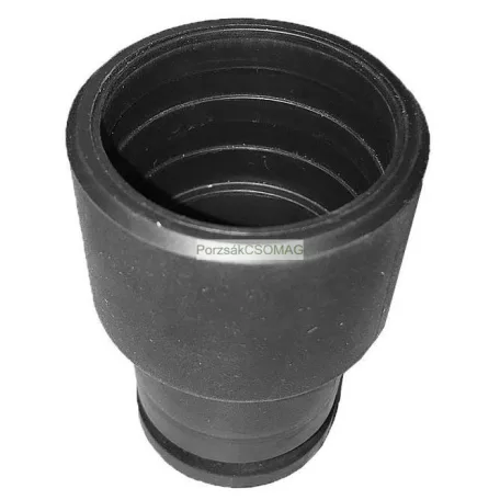 Átalakító adapter 32mm gégecsőhöz Pl: Barkácsgépek gép felőli csatlakozásához (Anyaga: gumi)
