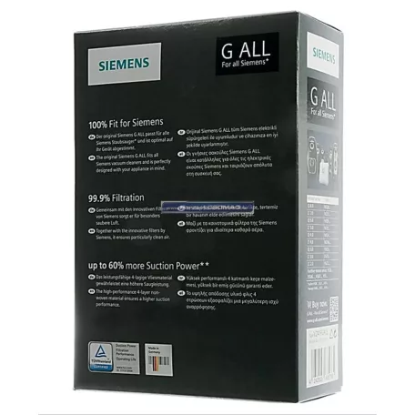 Bosch porzsák VZ41FGALL 17003049 4db/csomag mikroszálas